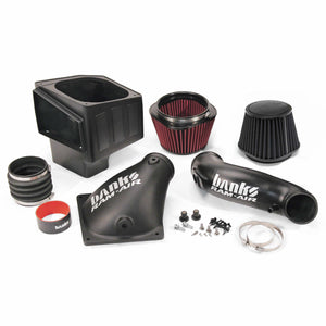 Components used in the Banks Ram-Air intake for 6.7L RAM Cummins Oil and Dry