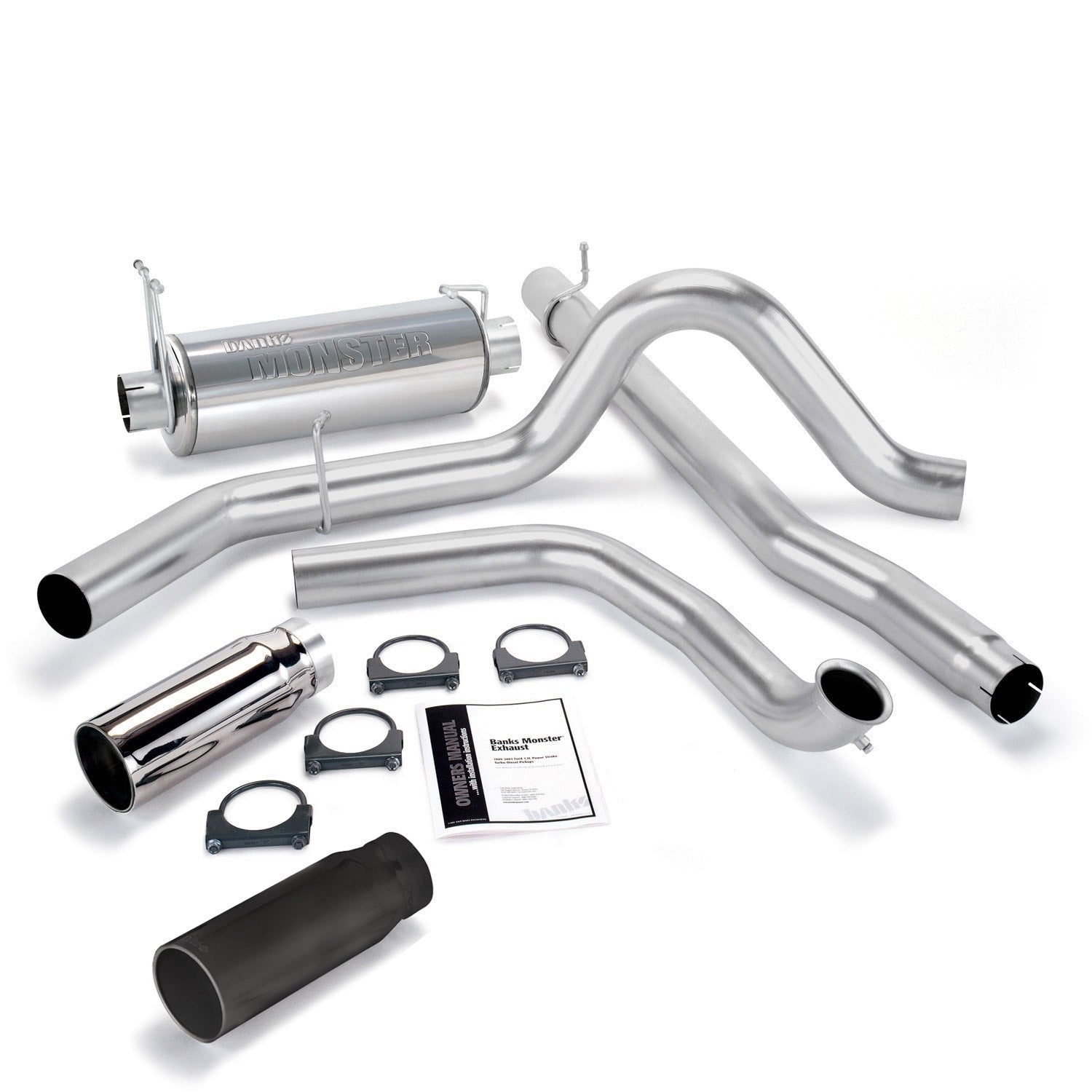 Monster Exhaust 48656-B and Chrome