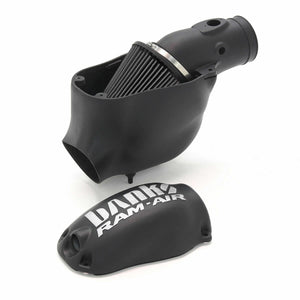 Lid open on the Banks Power Ram-Air intake for 2008-2010 Ford F250/350 6.4L Power Stroke 42185-D