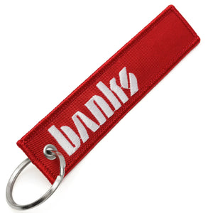 Front detail of the Banks logo Key Flag, Key Tag, Keychain