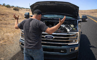 Banks Boost Tubes vs. Stock Ford Power Stroke Charge Air Cooler Pipes