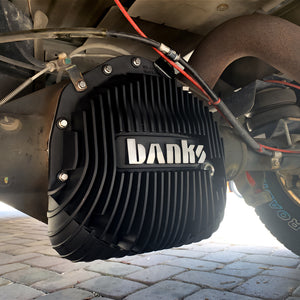 Under truck view of the Black-Ops Ram-Air Differential Cover Kit