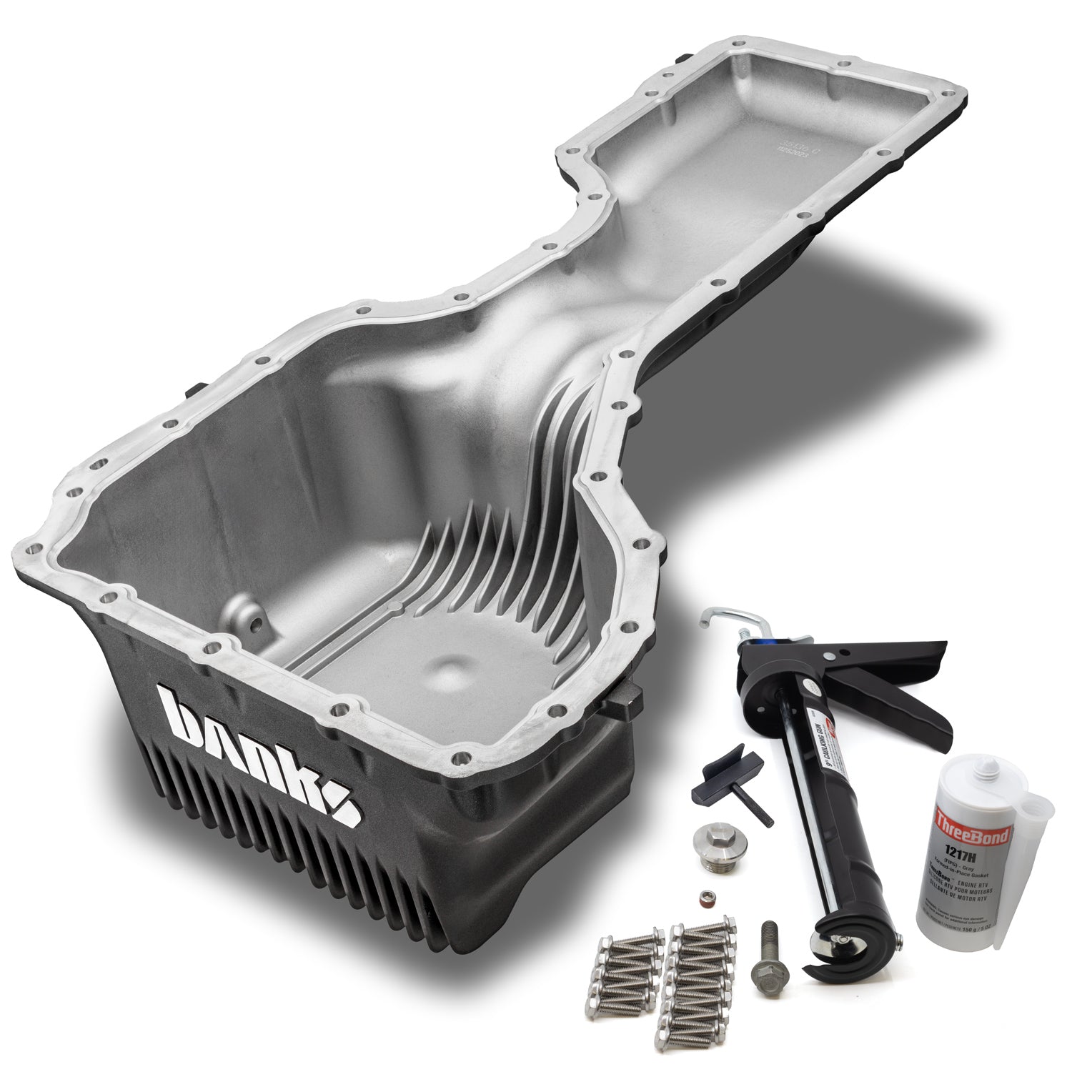 Kit photo of the Banks Cool Runner Oil Pan for 2017-2019 Duramax L5P 35135-B