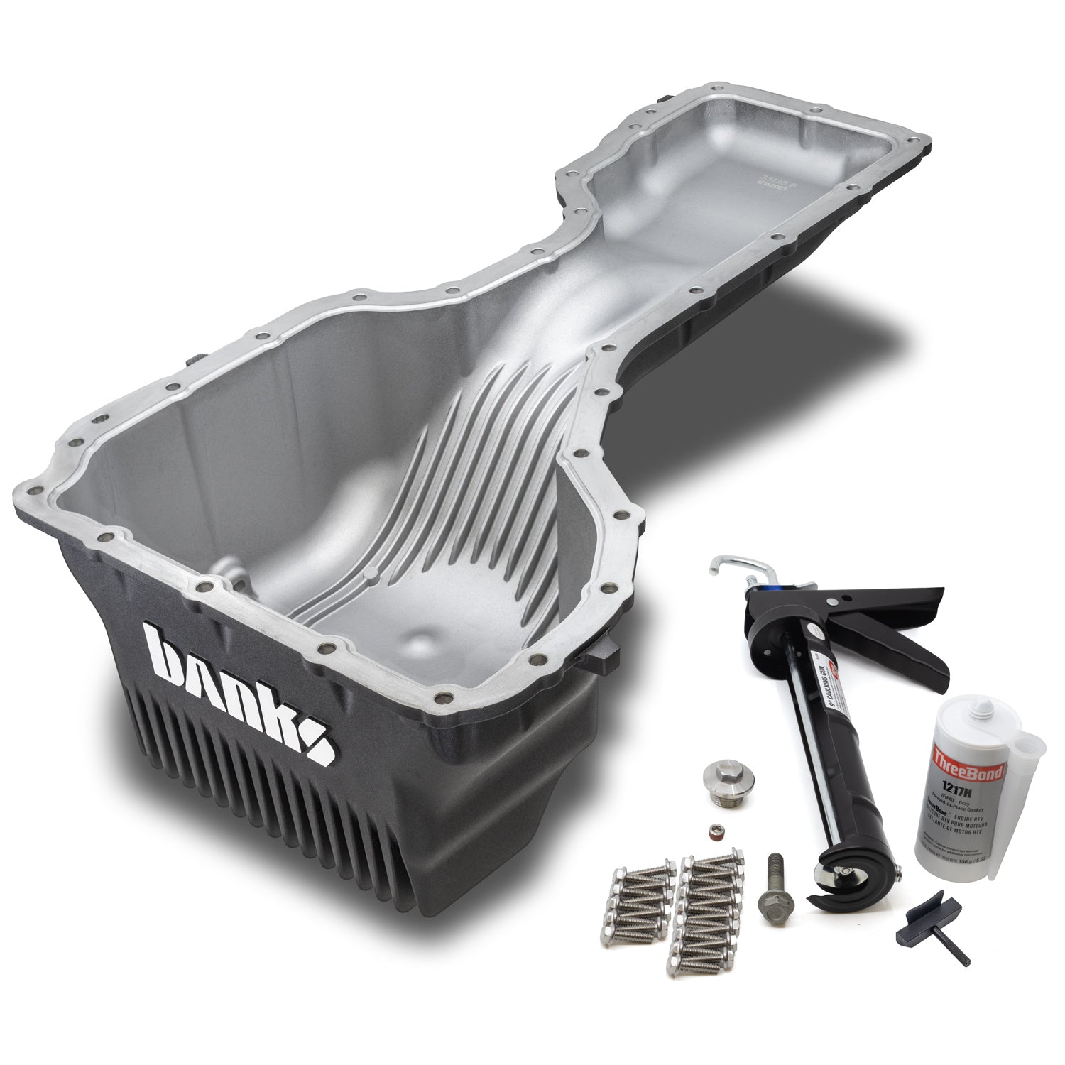 Kit photo of the Banks Cool Runner Oil Pan for 2020 Duramax L5P 35137