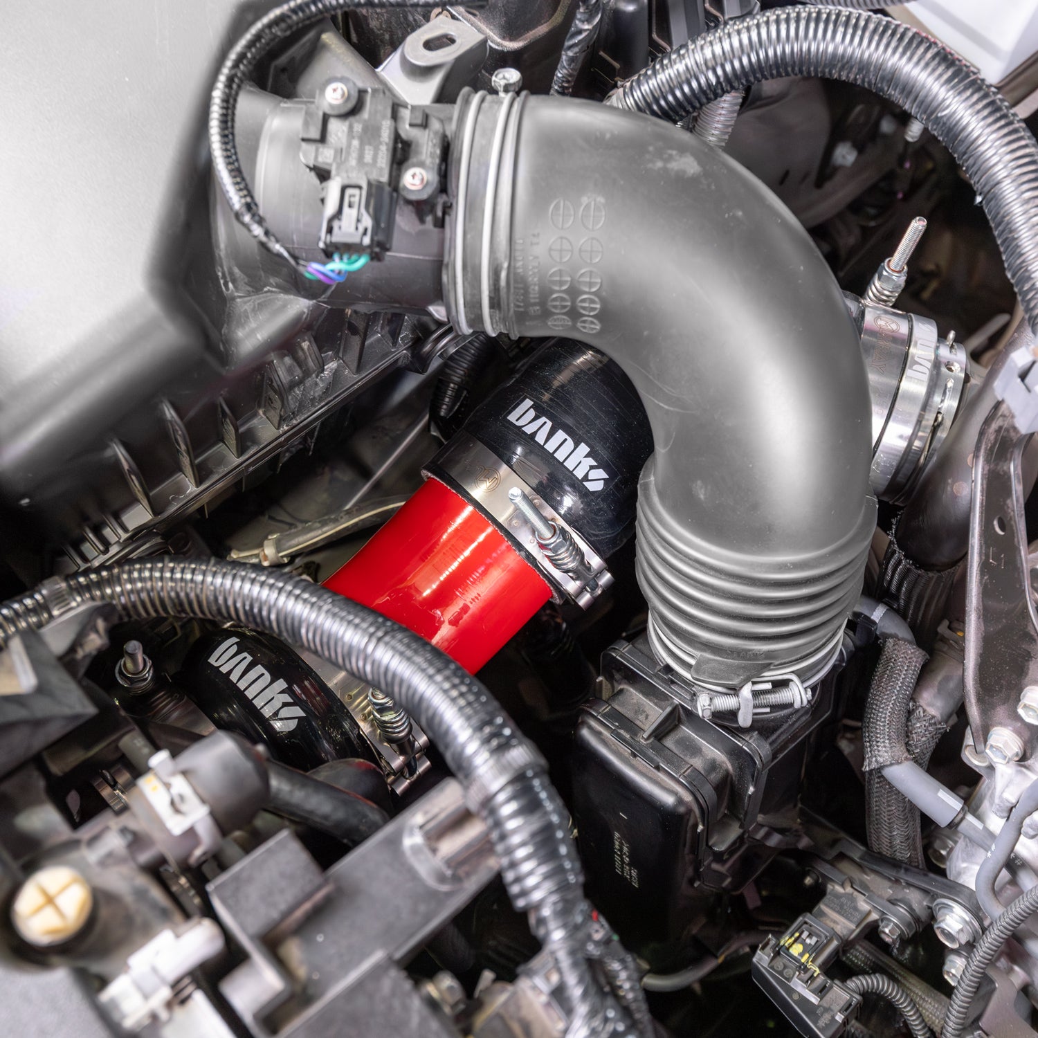 Hot side Banks Boost Tube installed in 2024 Tacoma