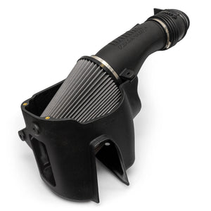 Assembled photo of the Banks Dry Ram-Air intake system for the 2023+ Ford Super Duty with the lid off