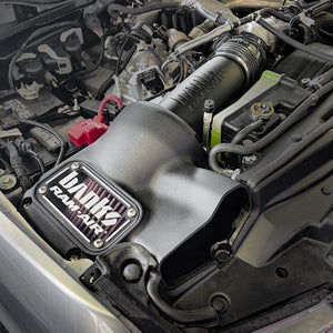 Installed photo of the Banks Dry Ram-Air intake system for the 2023+ Ford Super Duty
