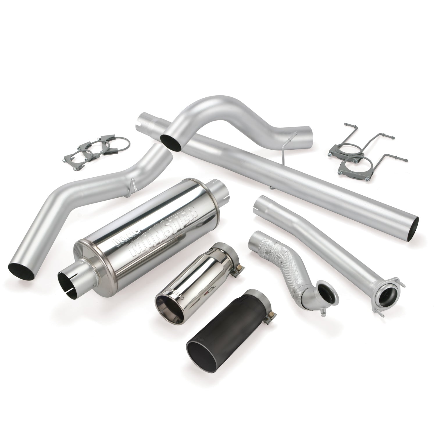 Monster Exhaust 46298-B and Chrome