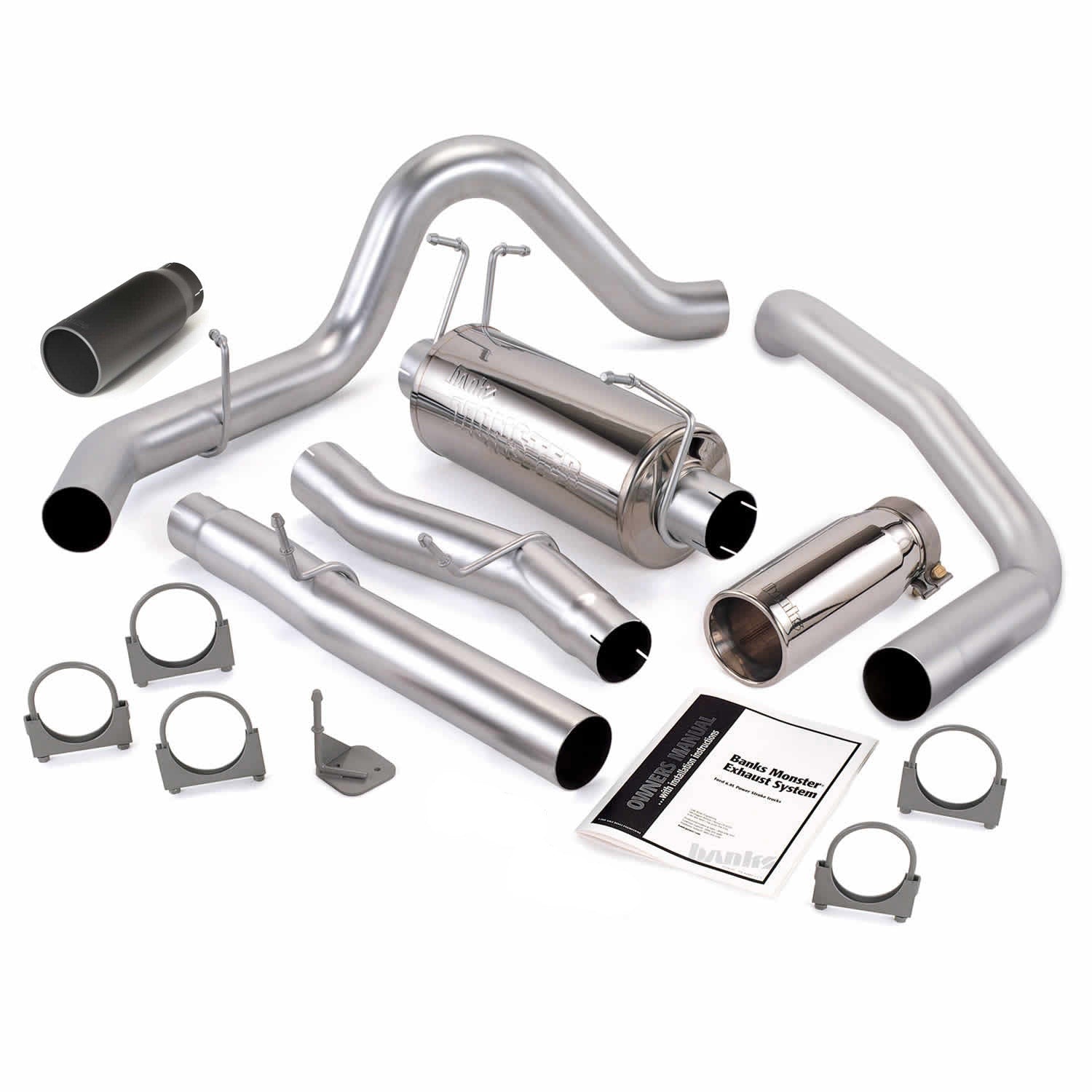 Monster Exhaust 48787-b and chrome