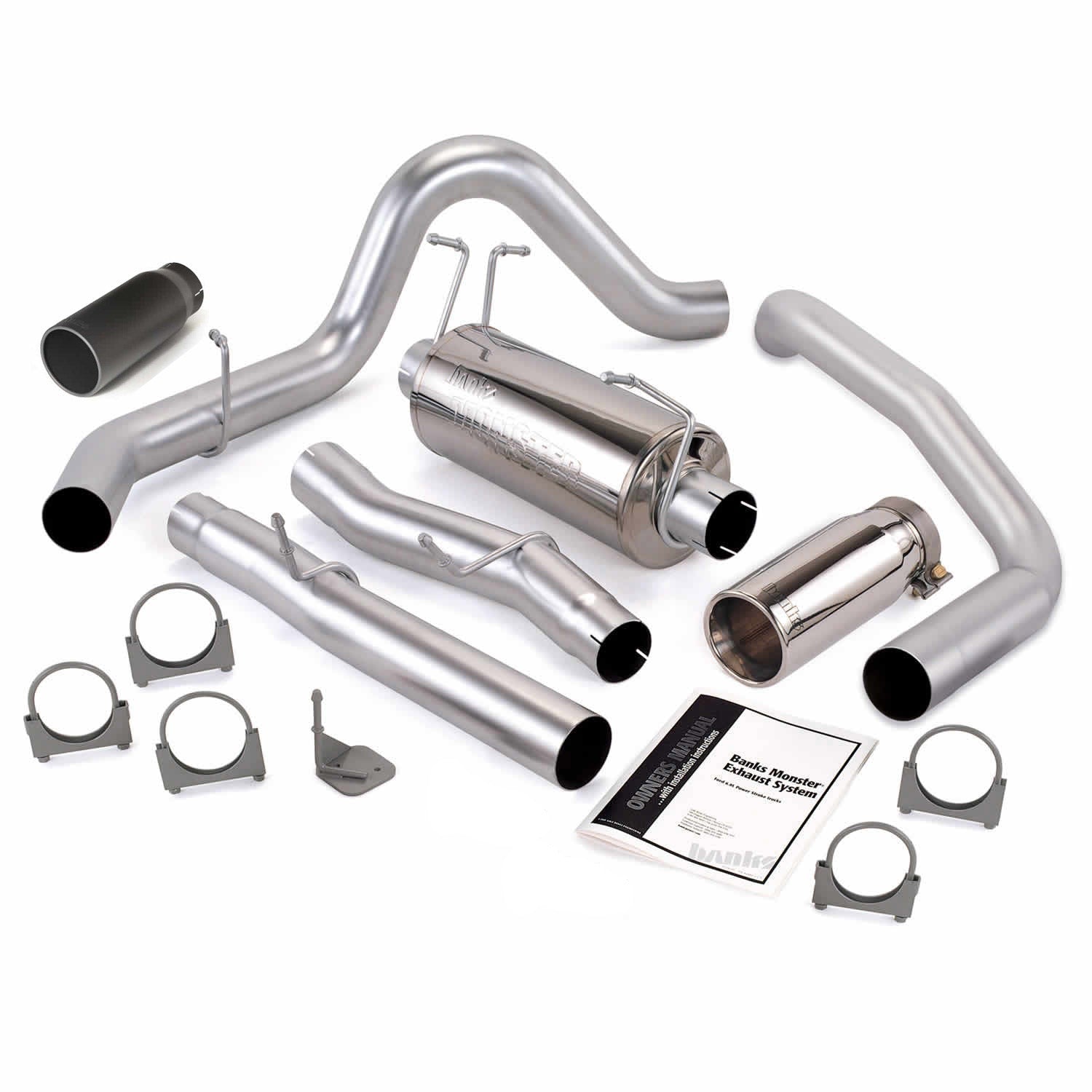 Monster Exhaust 48788-b and chrome