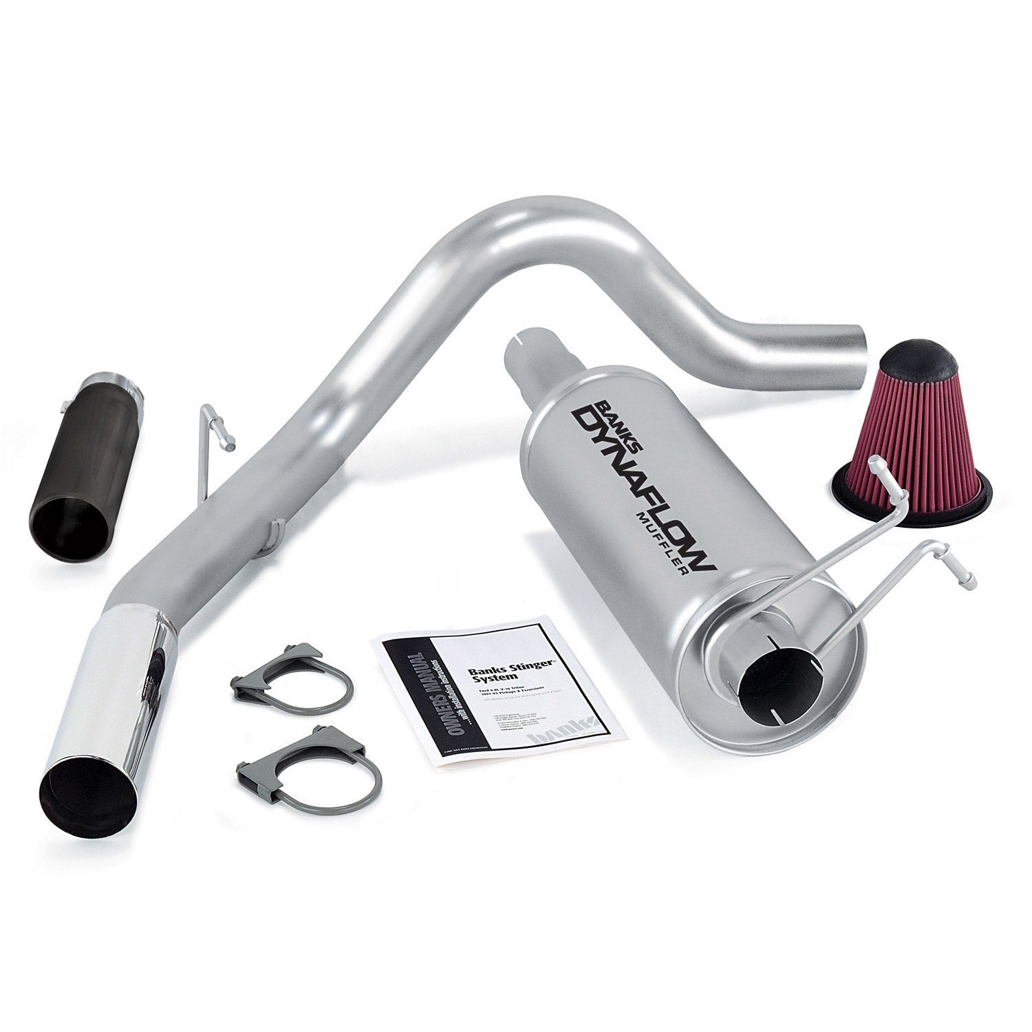Monster Exhaust 49137-b and chrome