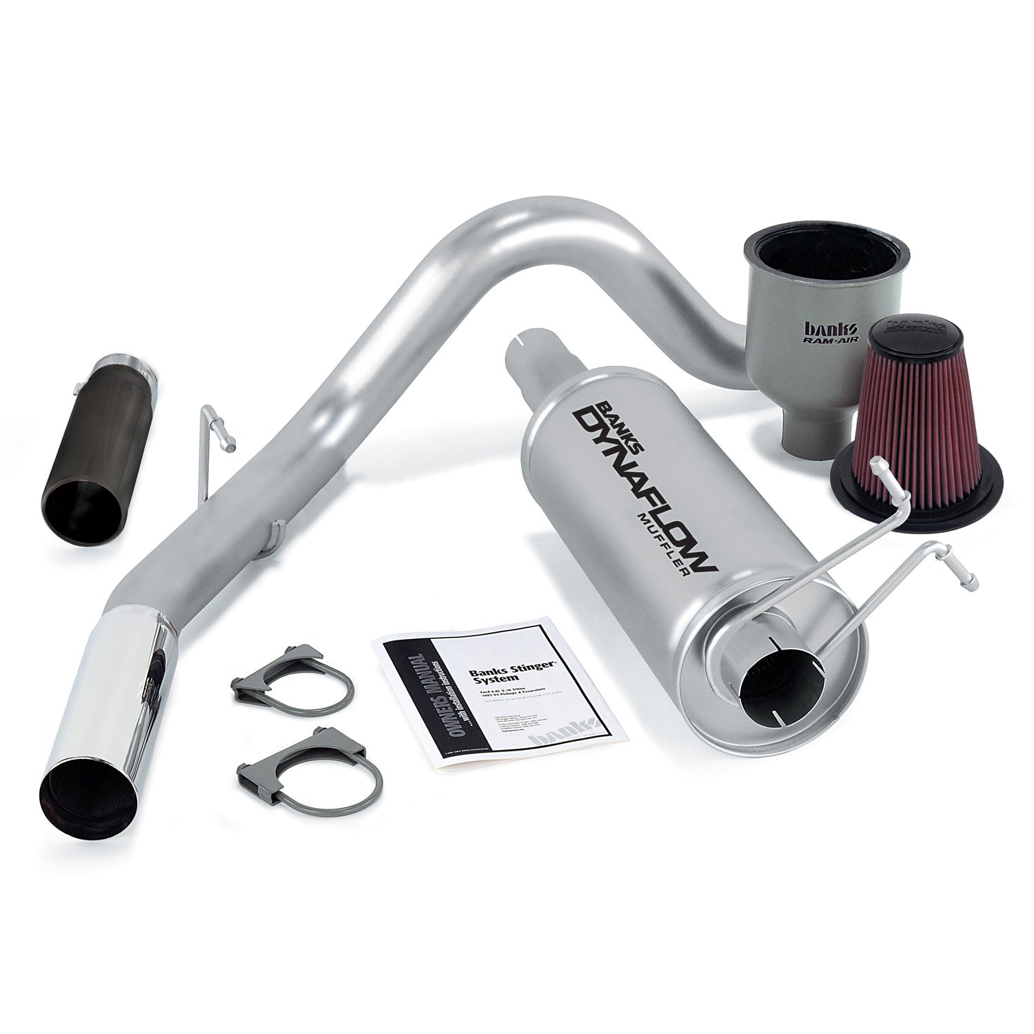 Monster Exhaust 49137 Chrome and Black