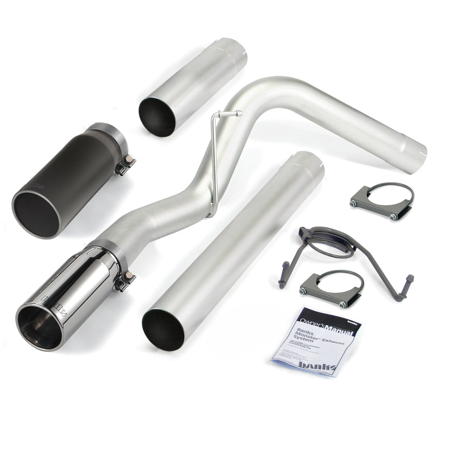 Banks Monster Exhaust for Ram 2500/3500 Chrome and Black Tip