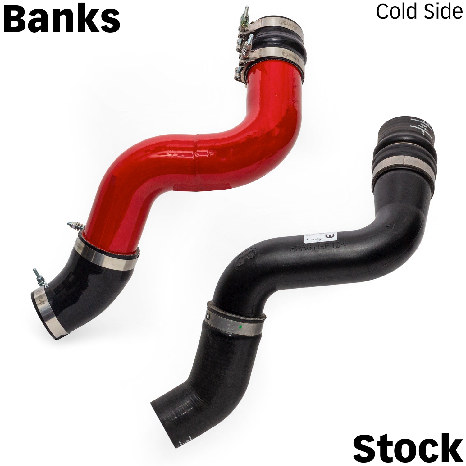 Banks vs Stock Cold Side Boost Tube Comparison for 2019+ Ram 2500/3500 6.7L