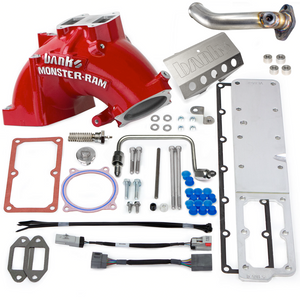 Components found in the Banks Monster-Ram for Chassis Cab RAM 6.7L Trucks In Red