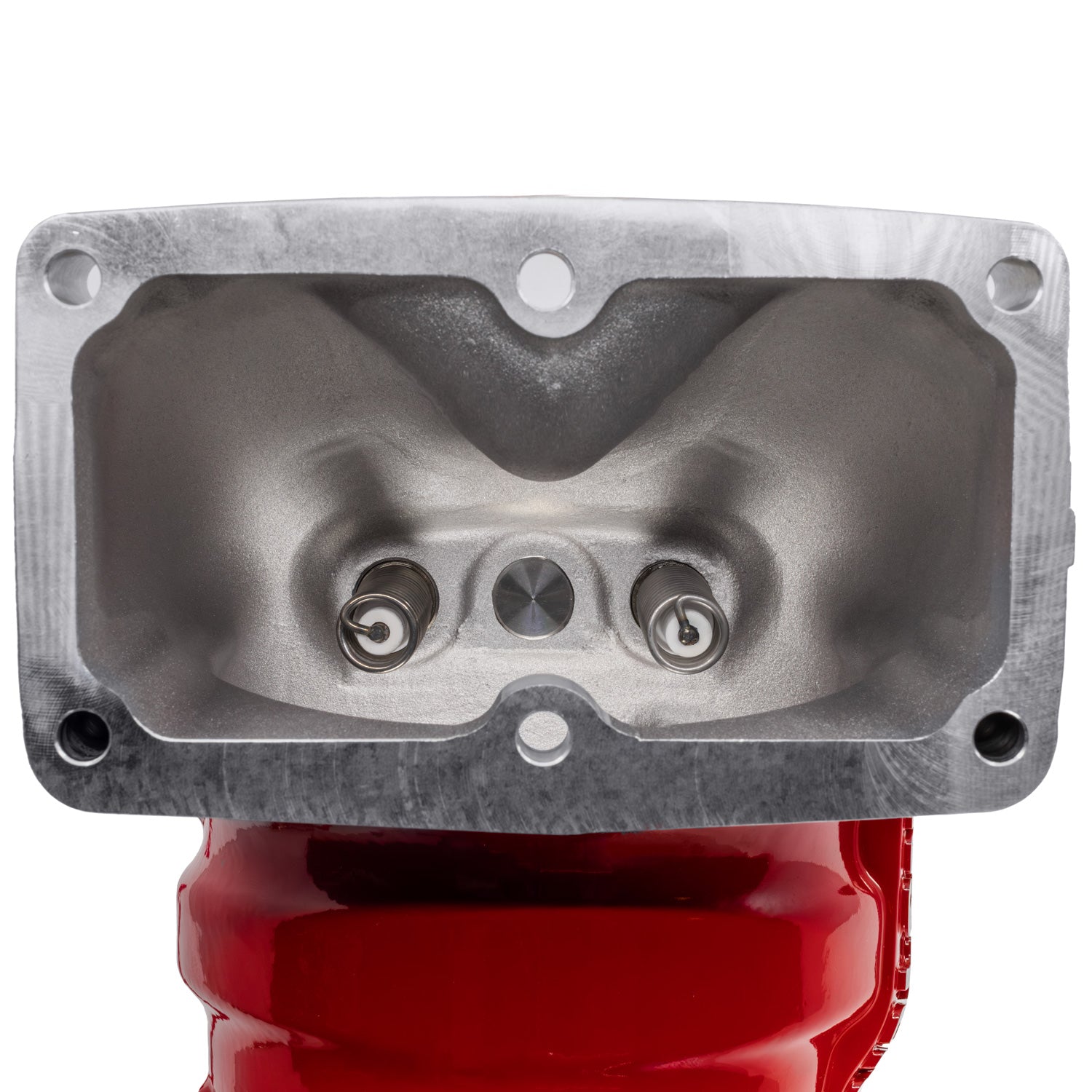 Underside view ofdual heaters installed.