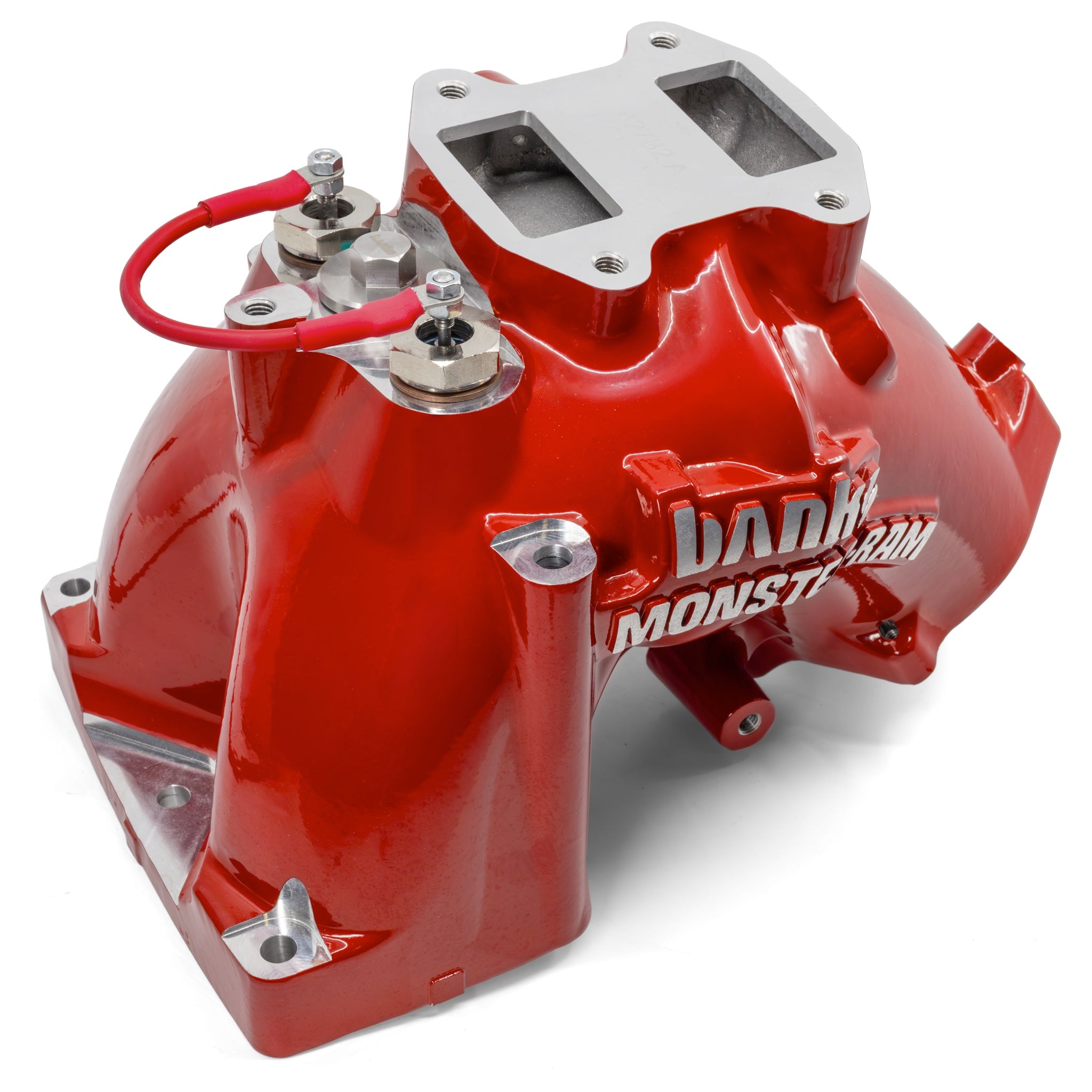 Top three-quarter view of dual heaters installed