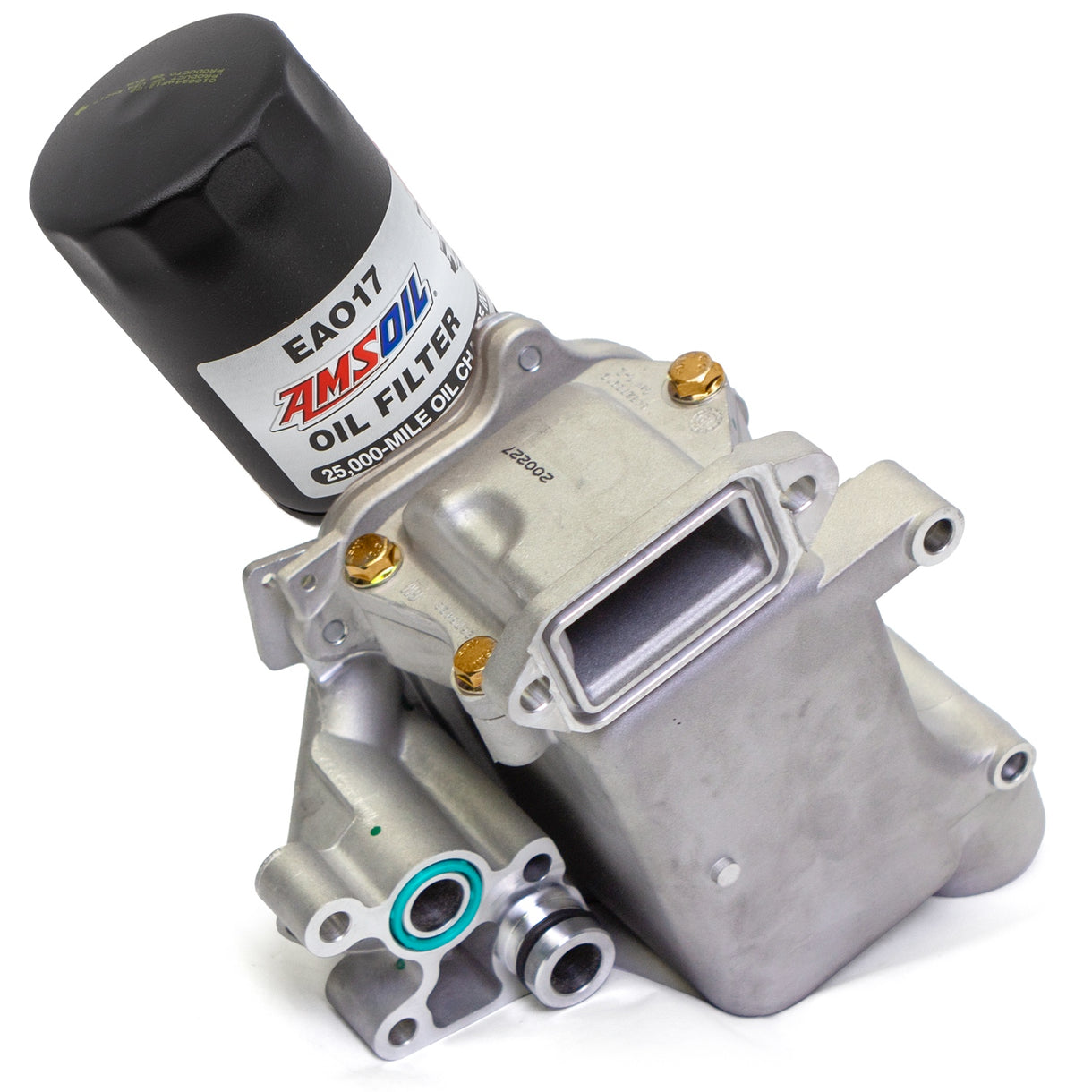 Baldwin B400150 filter installed on upgraded oil cooler Banks chooses with Baldwin Filters for superior filtration