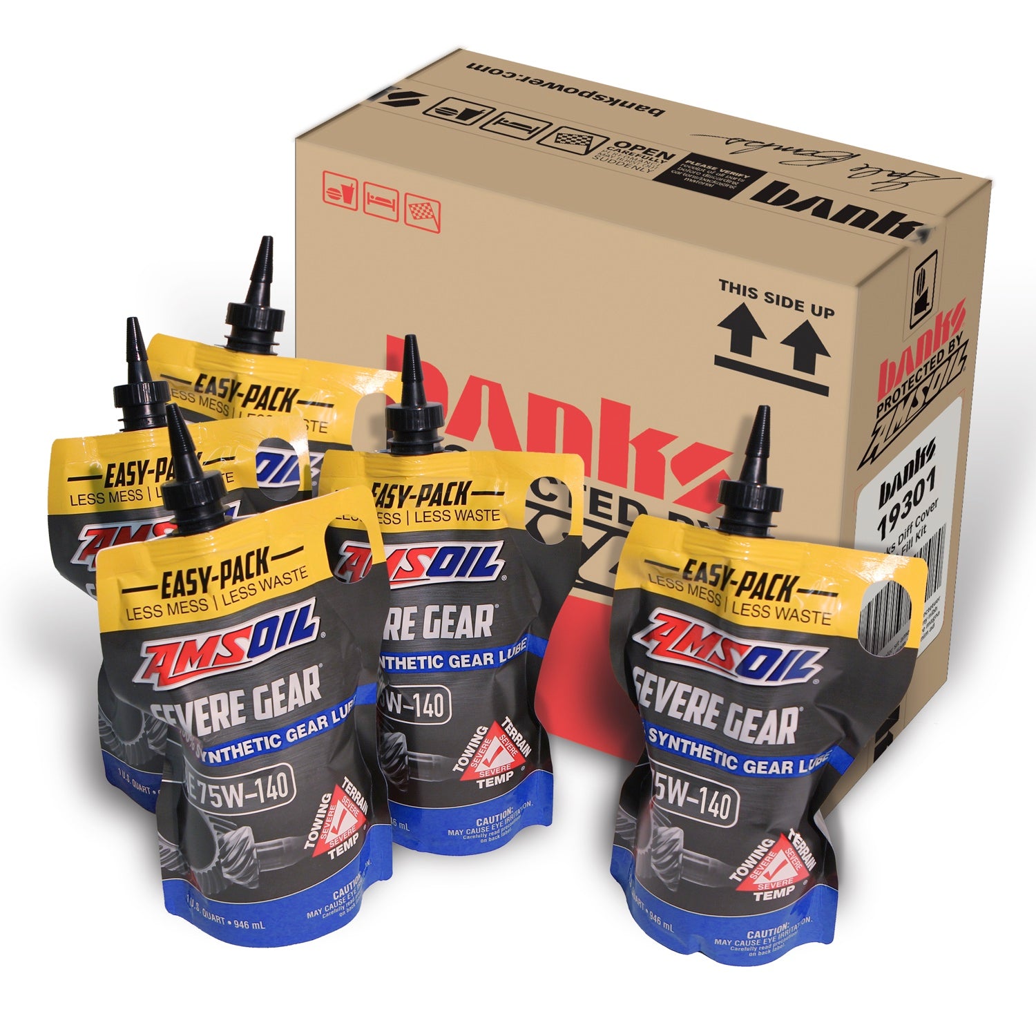 AMSOIL 75w140 First Fill 5-Qt Easy Pack - Banks Power
