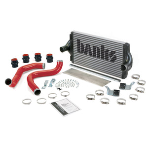 Product Photo showing Banks Boost Tubes and Intercooler with hardware