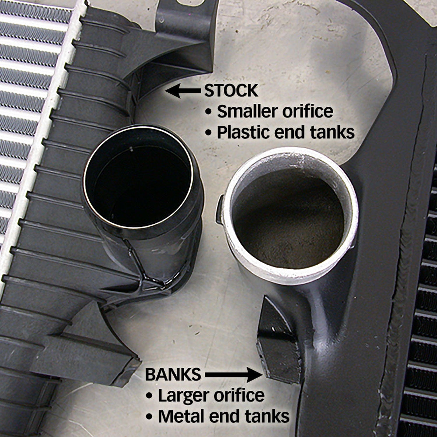 Banks Techni-Cooler intercooler system vs stock