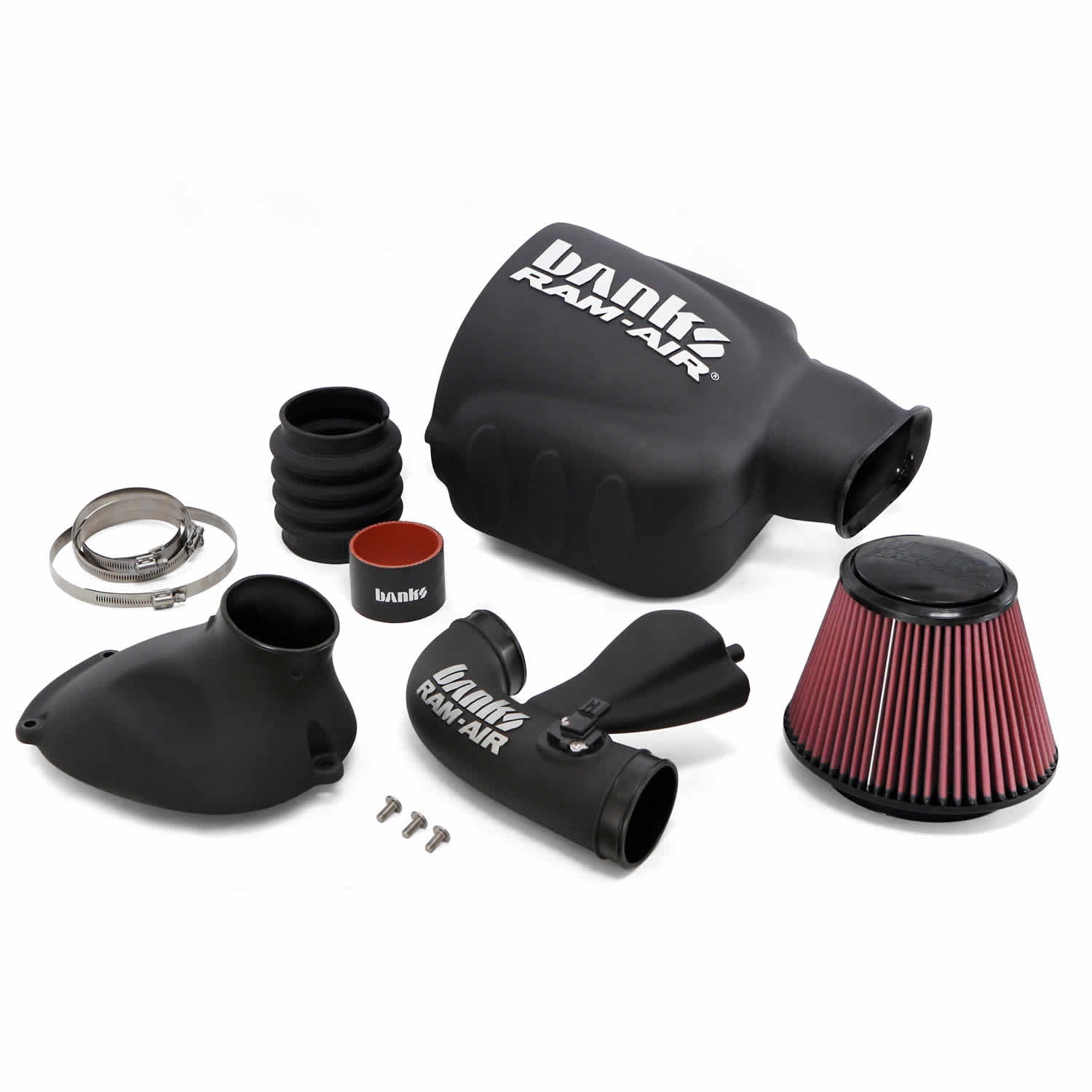 Banks Ram-Air intake system components for a 1st Gen Nissan Titan or Armada