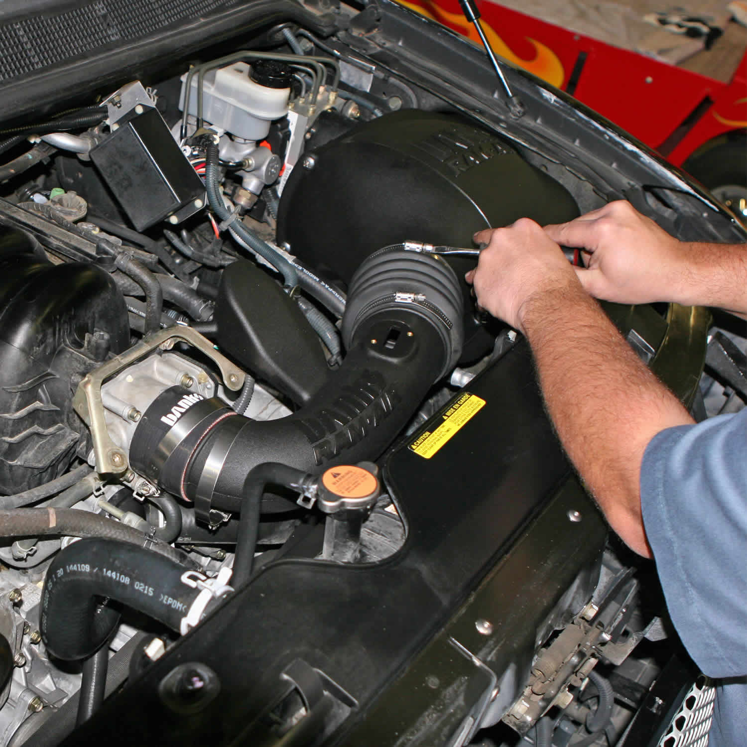 Banks Ram-Air intake system installed in 1st Gen Nissan titan