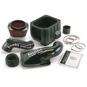 Components of the Banks Ram-Air intake for 2001-2004 6.6L Duramax LB7