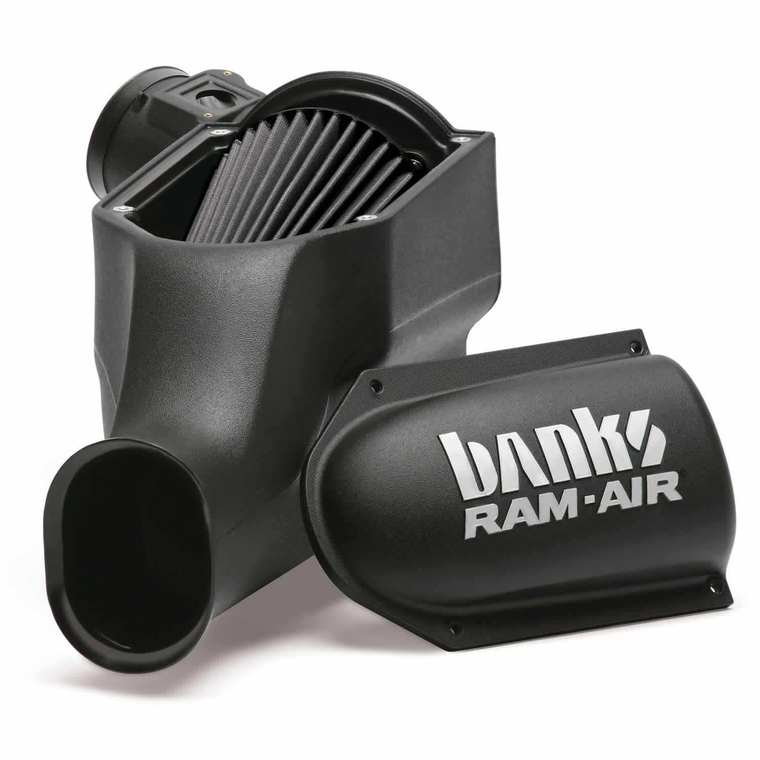 Lid open on the Banks Ram-Air intake for 2003-2007 Ford F250/F350 6.0L Power Stroke 42155-D