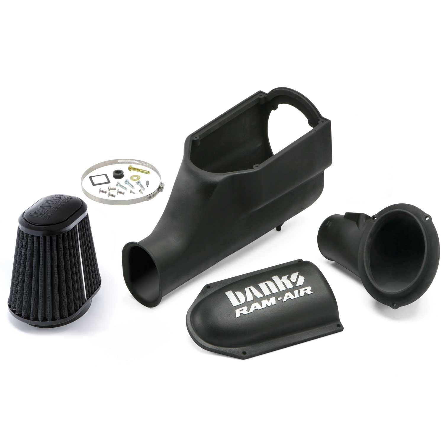 Components used in the Banks Ram-Air intake for 2003-2007 Ford F250/F350 6.0L Power Stroke 42155-D