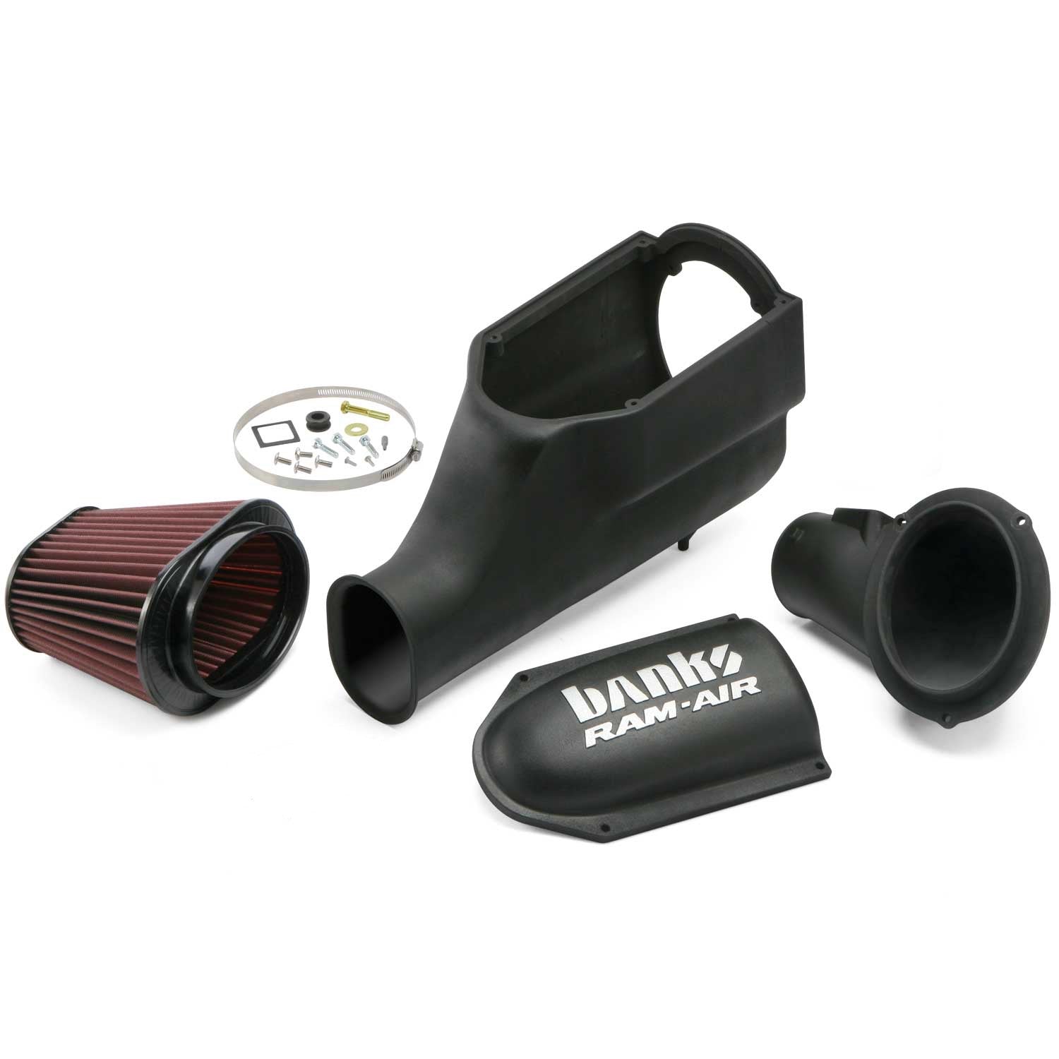Components of the Banks Ram-Air intake for 2003-2007 Ford F250/F350 6.0L Power Stroke 42155
