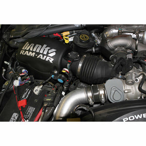 Installed photo of the Banks Power Ram-Air intake for 2008-2010 Ford F250/350 6.4L Power Stroke 42185-D