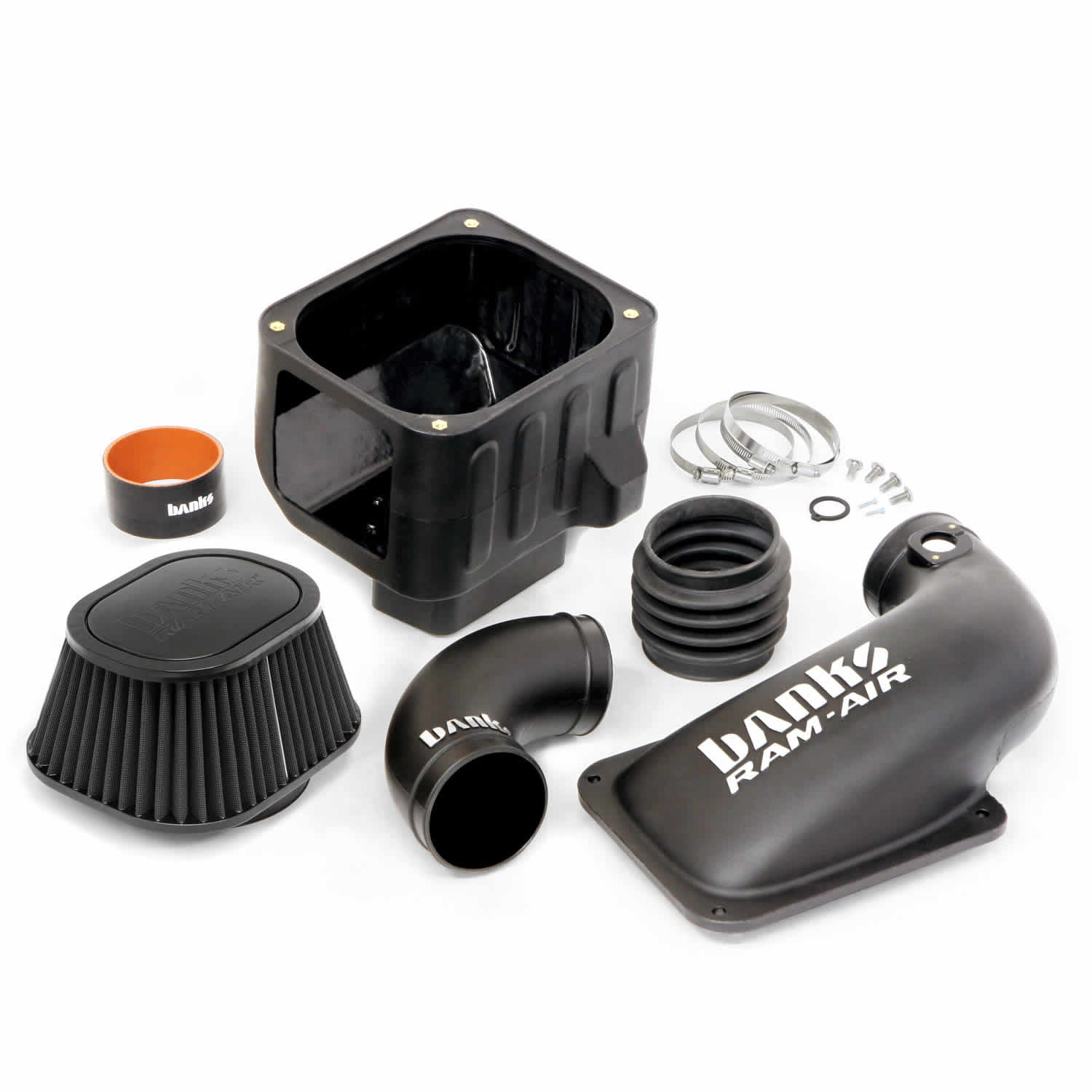 Components used in Banks Ram-Air intake for 2011-2012 6.6L Duramax LML 42220-D