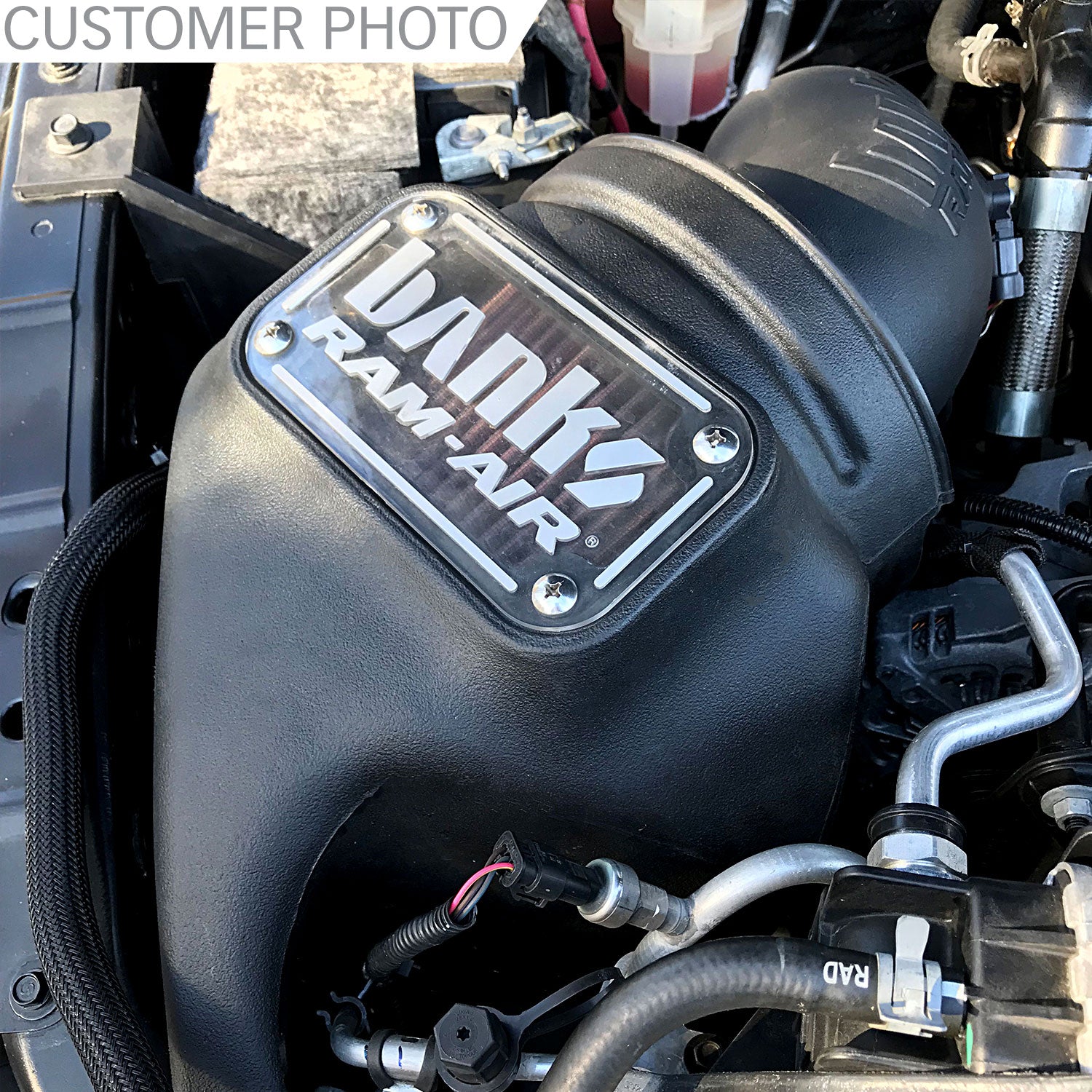 Installed Banks Ram-Air Intake for 2013-2018 RAM 6.7L Cummins 42255