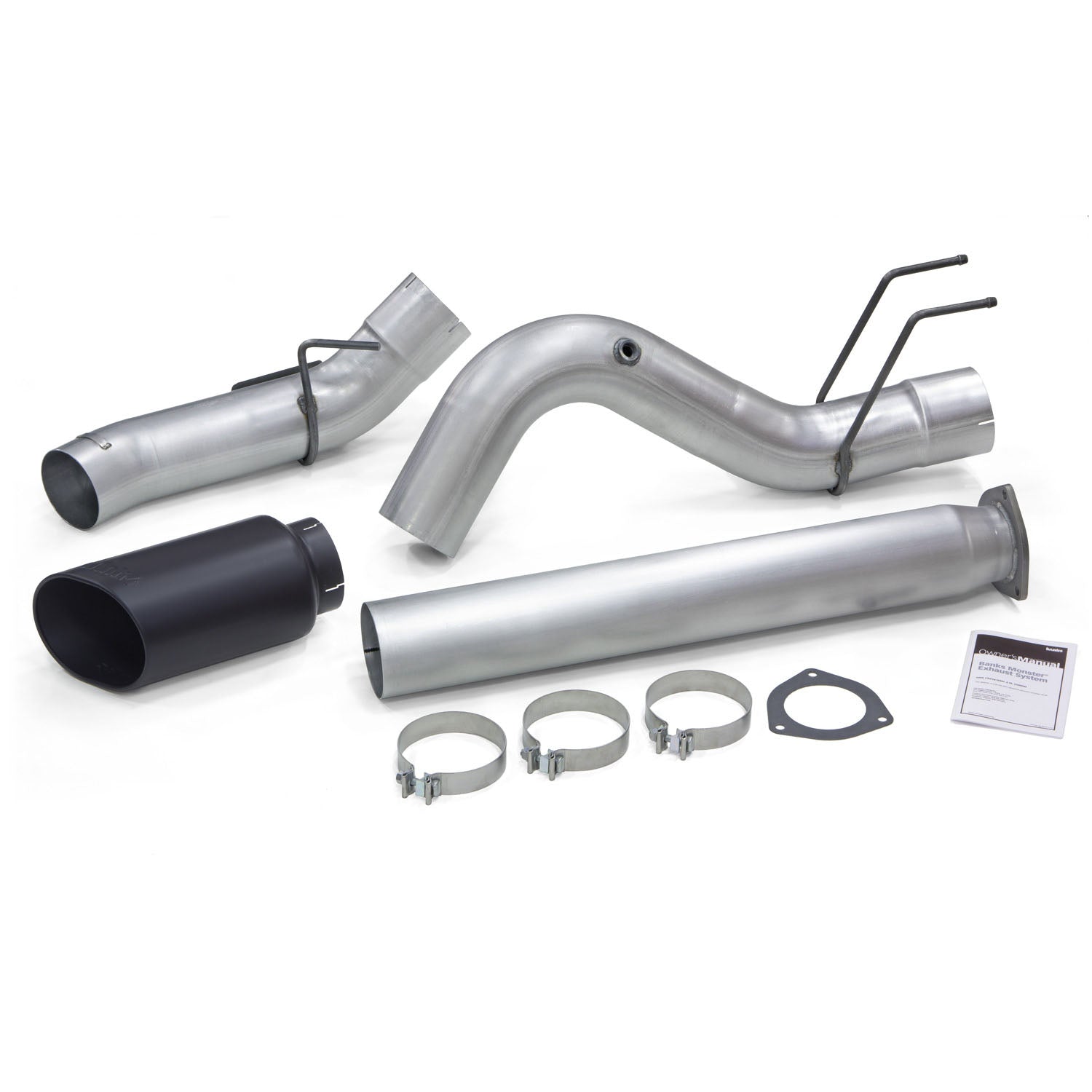Components of the 5" Monster Exhaust for 2017+ Super Duty