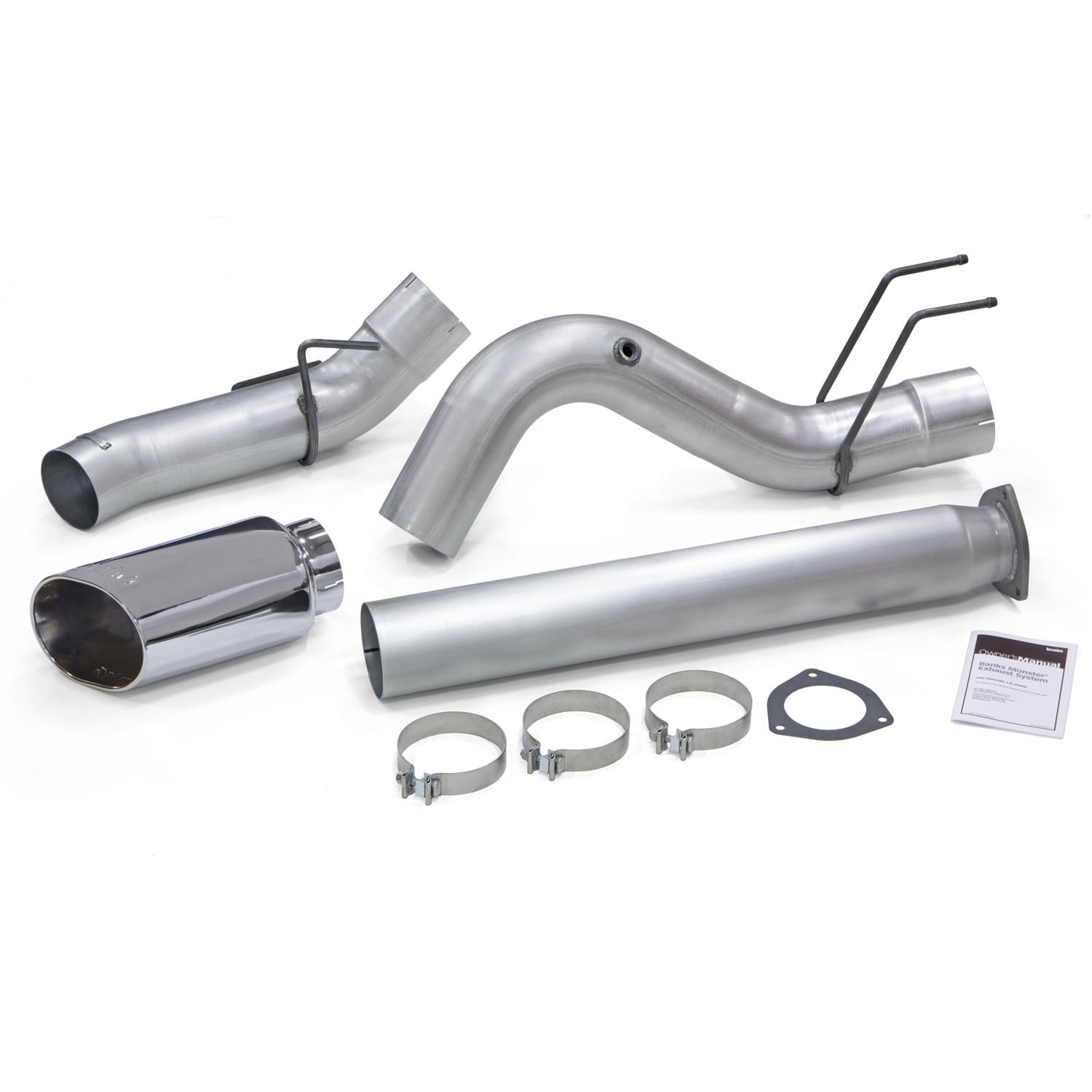 Components in the 5 in Monster Exhaust for 2007-2022 Ford Super Duty 6.7L