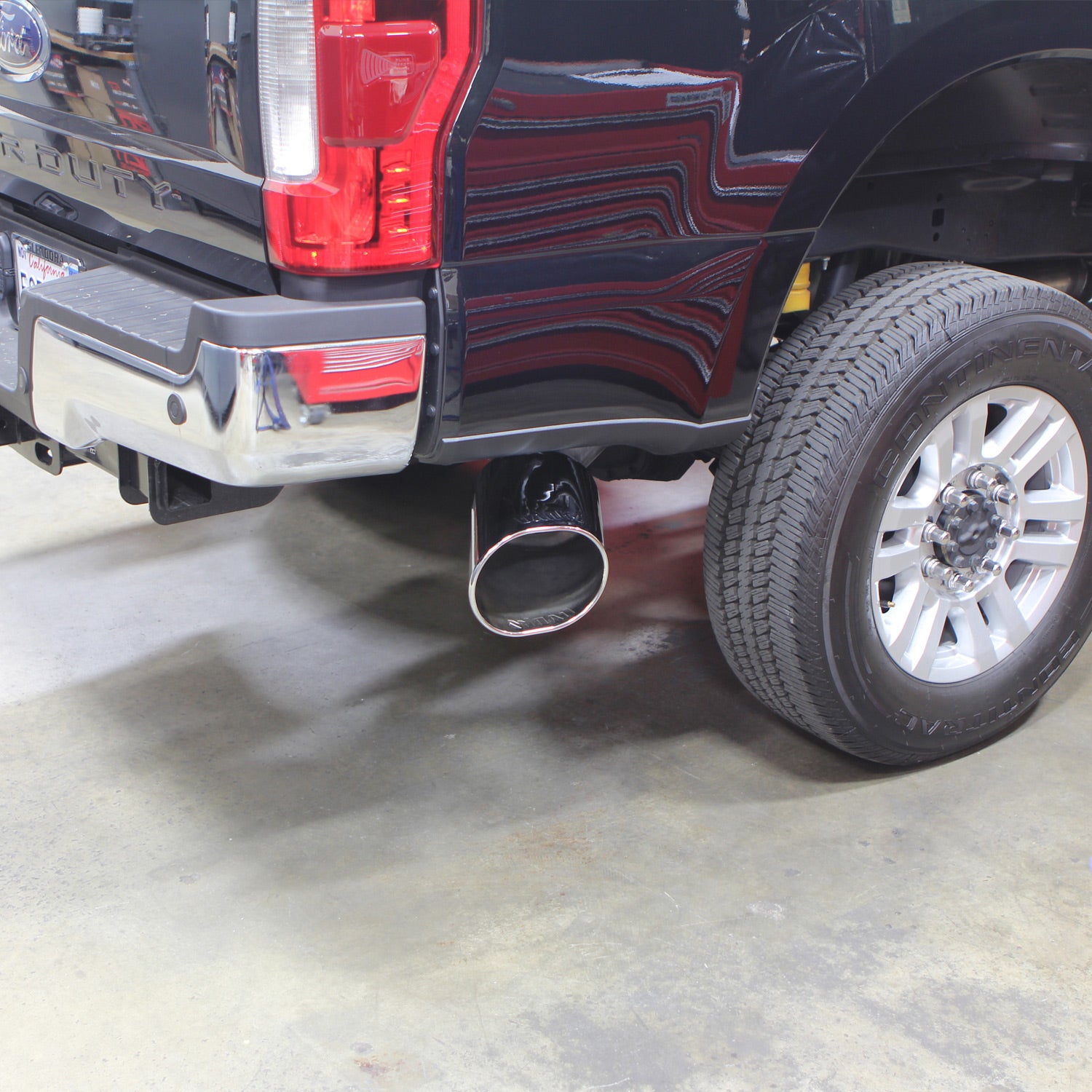 5 in Monster Exhaust for 2007-2022 Ford Super Duty 6.7L installed alternate angle