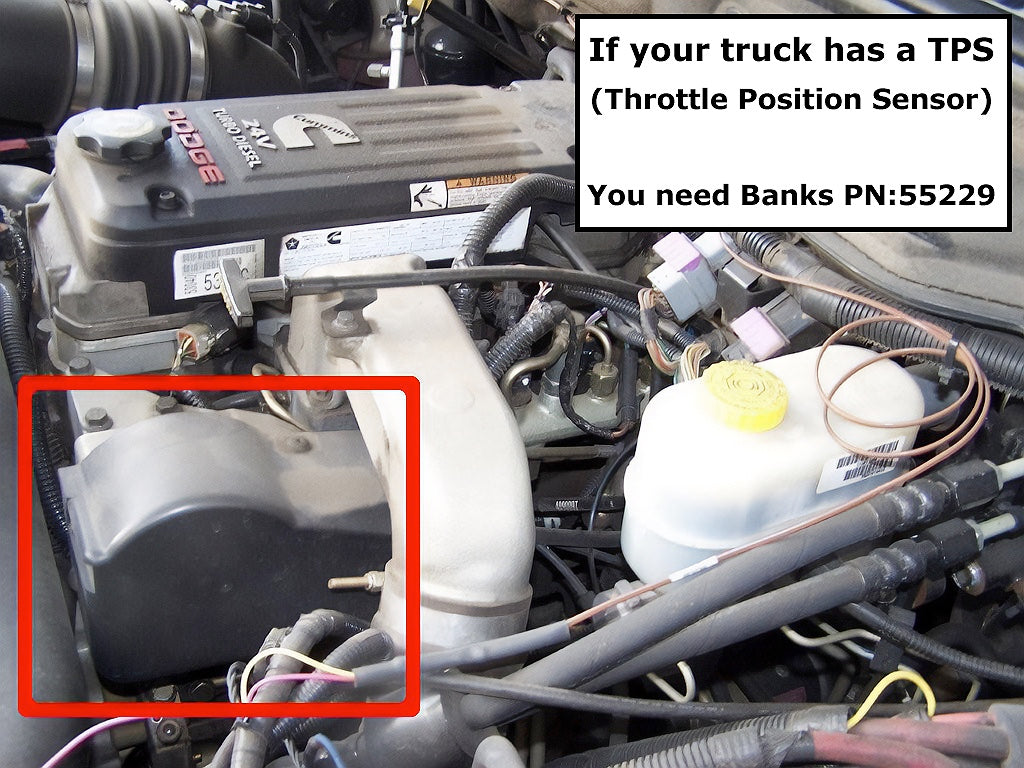 If your truck has TPS sensor, you need Banks part number 55229