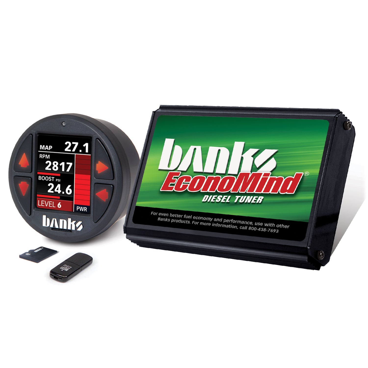 EconoMind Tuner with iDash DataMonster For 2001-2004 Chevy / GMC  2500/3500 6.6L Duramax