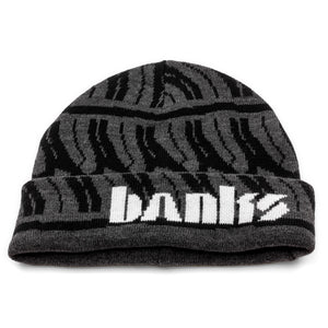 Banks Beanie with Tire Tread Pattern Folded Up