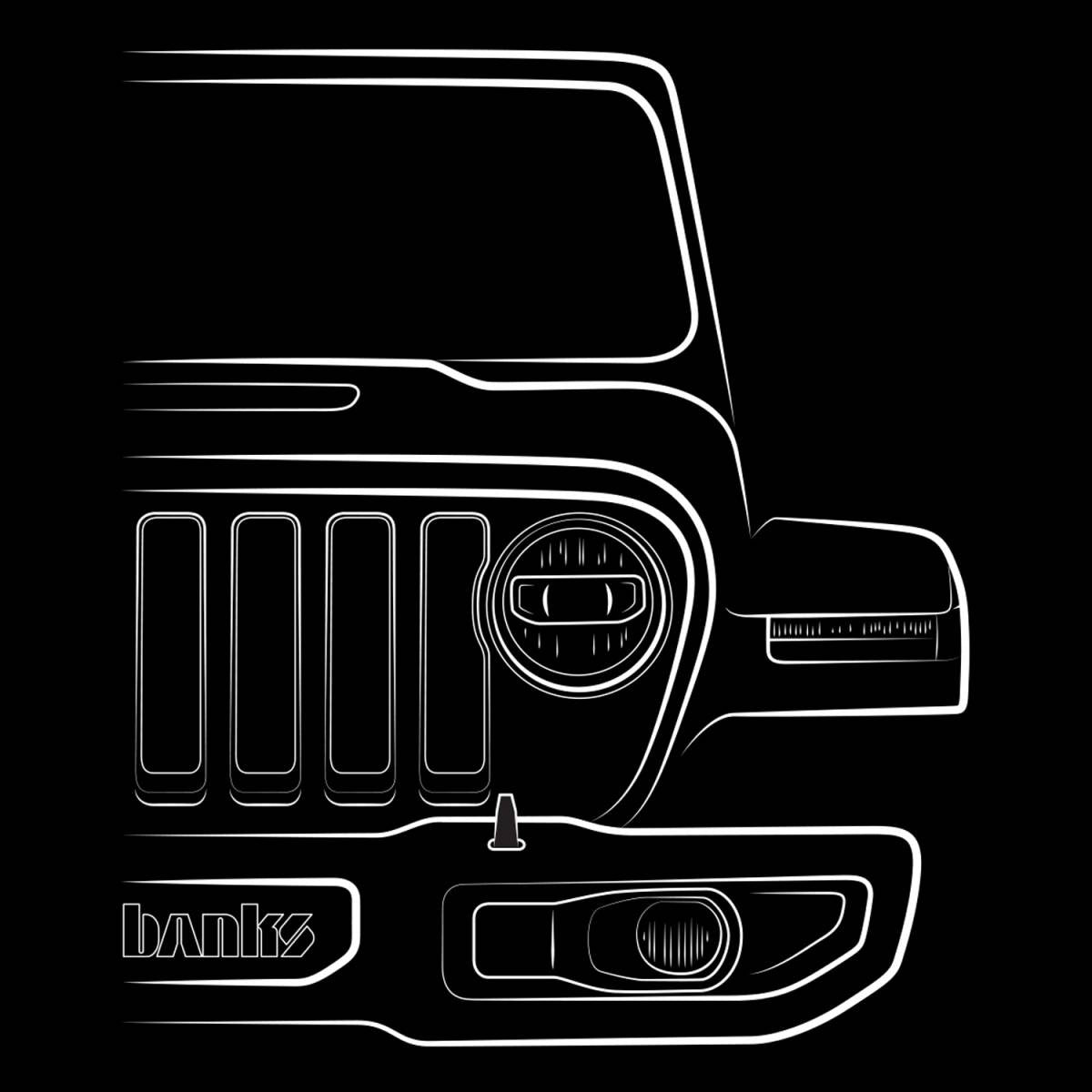 Banks Jeep face t-shirt